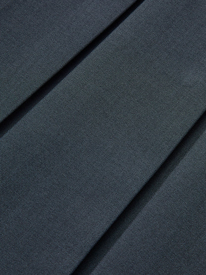 Geniş Yaka Detaylı Pileli Elbise