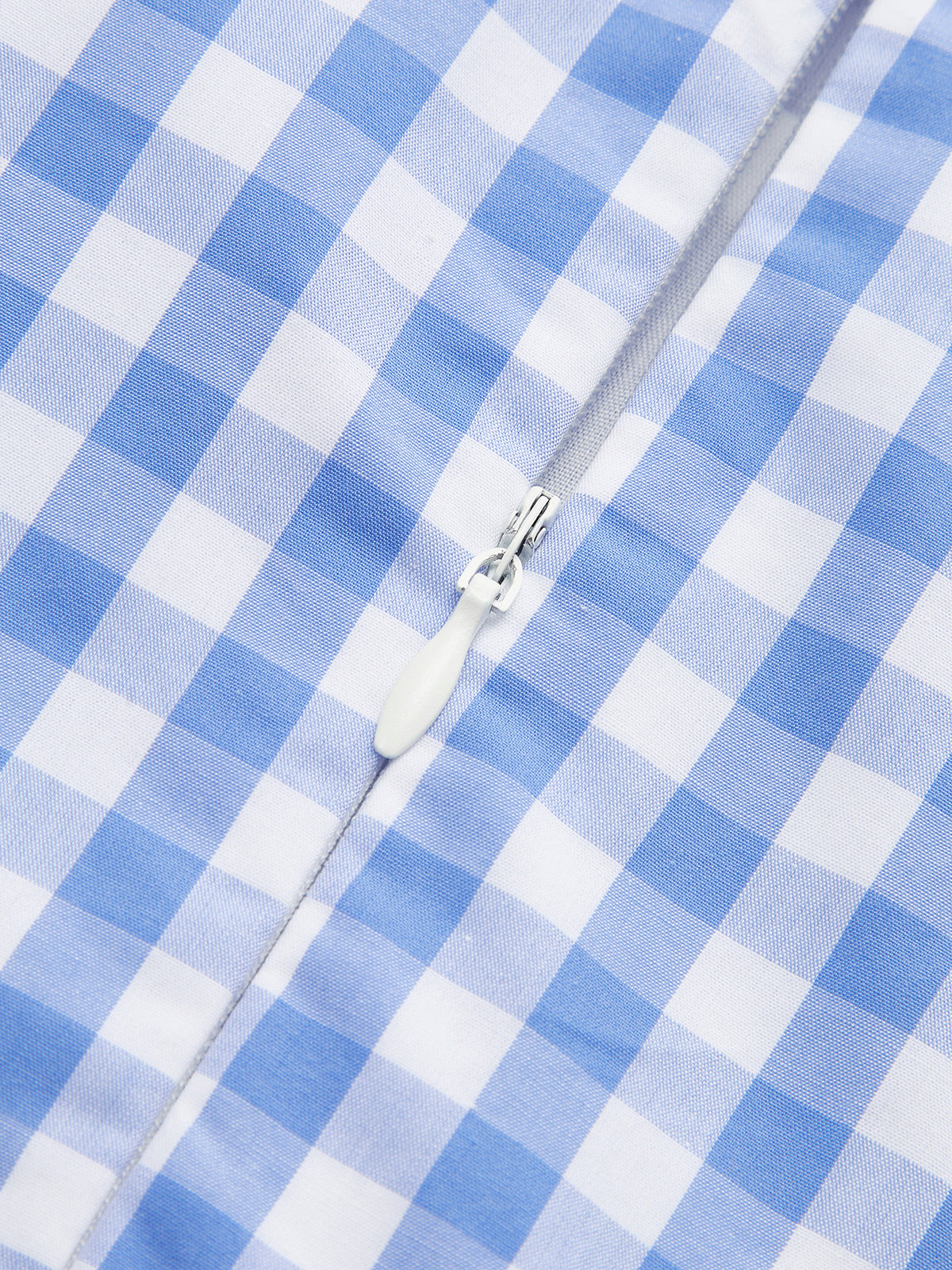 Bağlamalı Kare Desenli Korse Elbise