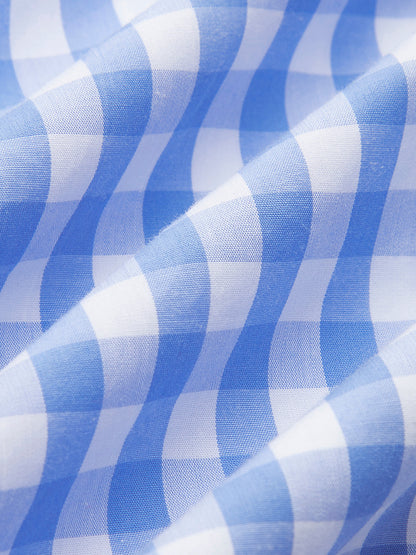 Bağlamalı Kare Desenli Korse Elbise