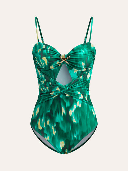 Denizyıldızı Detaylı Sarmalı Tek Parça Mayo