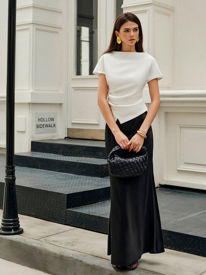 Saten Deniz Kızı Etek