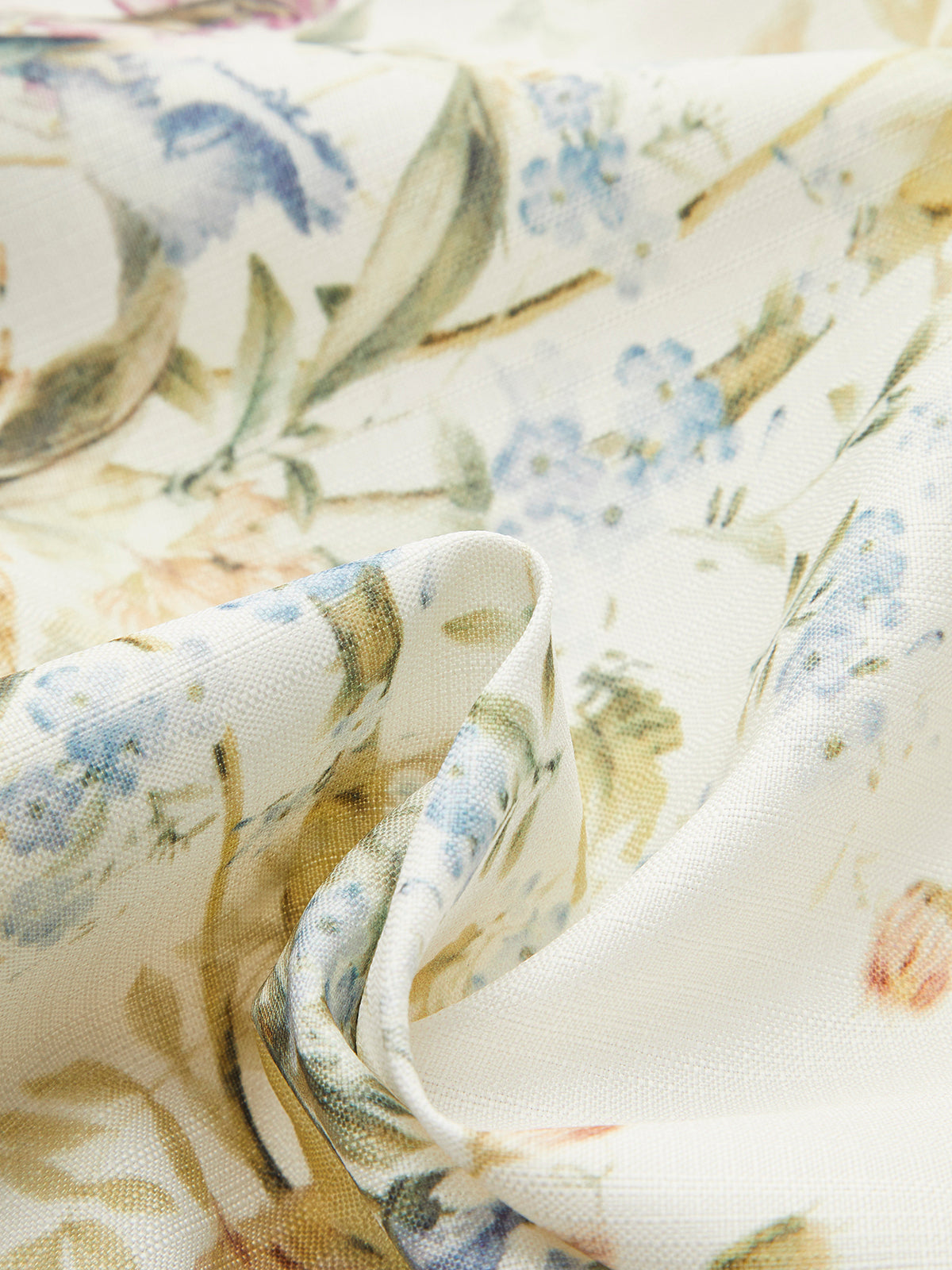 Kuşaklı Balon Kollu Çiçek Desenli Elbise