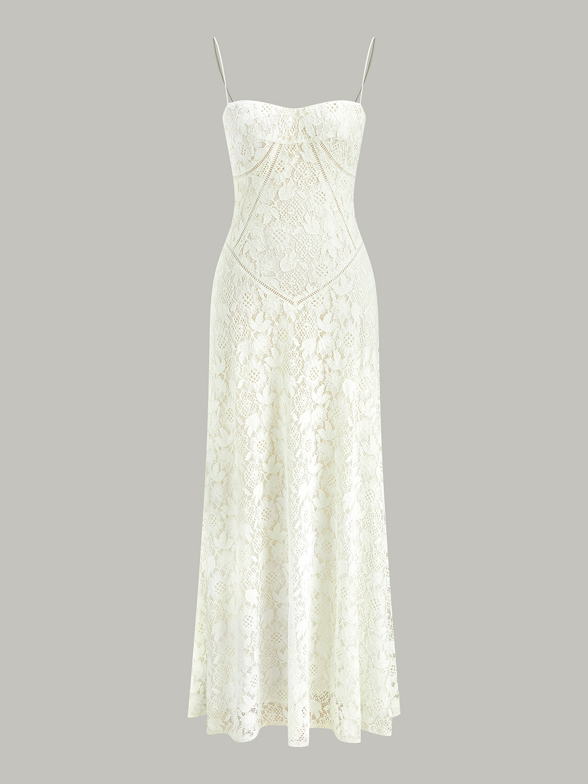 Dantel İnce Askılı Elbise