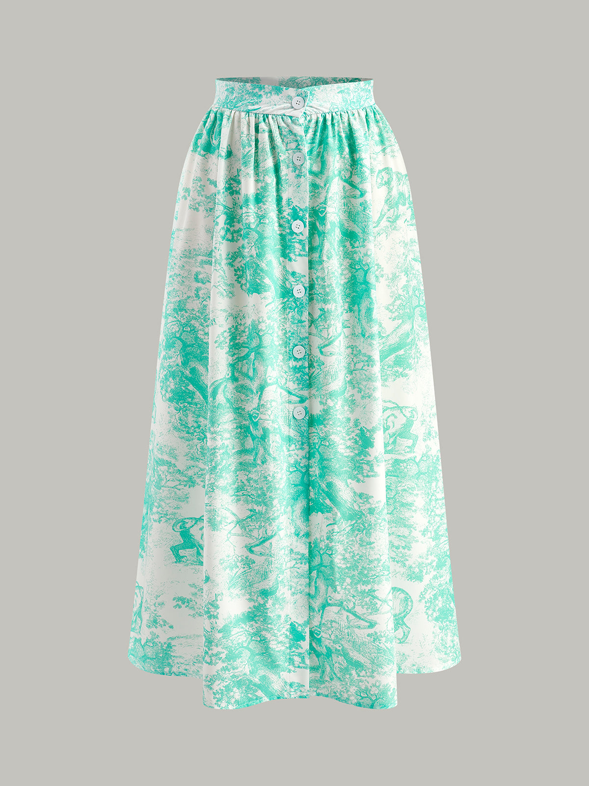 Halter Yaka Sırt Dekolteli Önden Düğmeli Etek Takımı