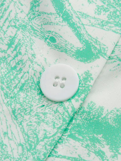 Halter Yaka Sırt Dekolteli Önden Düğmeli Etek Takımı