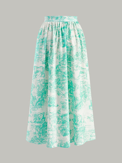 Halter Yaka Sırt Dekolteli Önden Düğmeli Etek Takımı