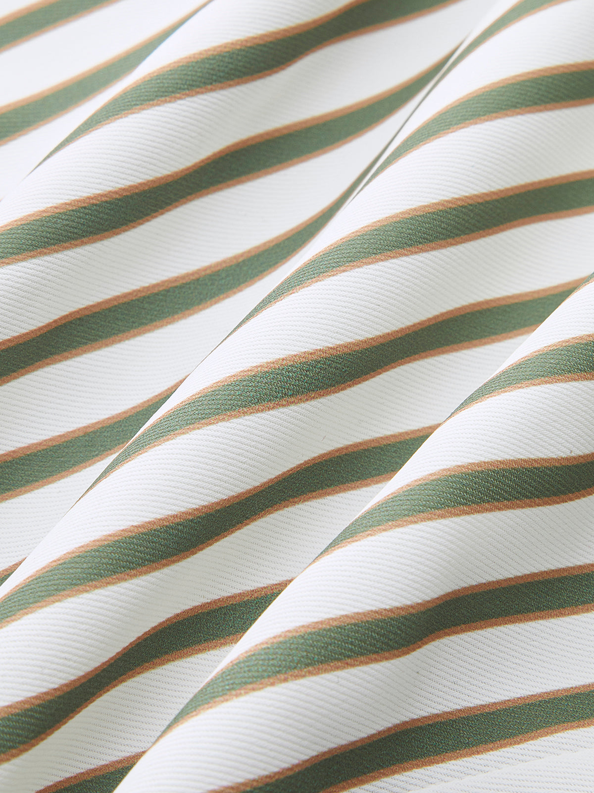 Çizgili Orta Bel Bol Paça Pantolon