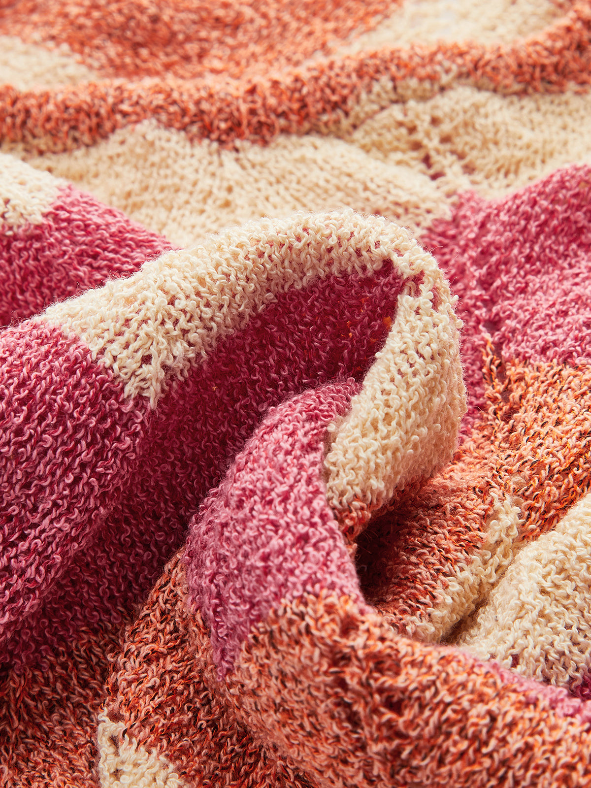 Renk Bloklu Halter Bağlamalı Yırtmaçlı Triko Elbise