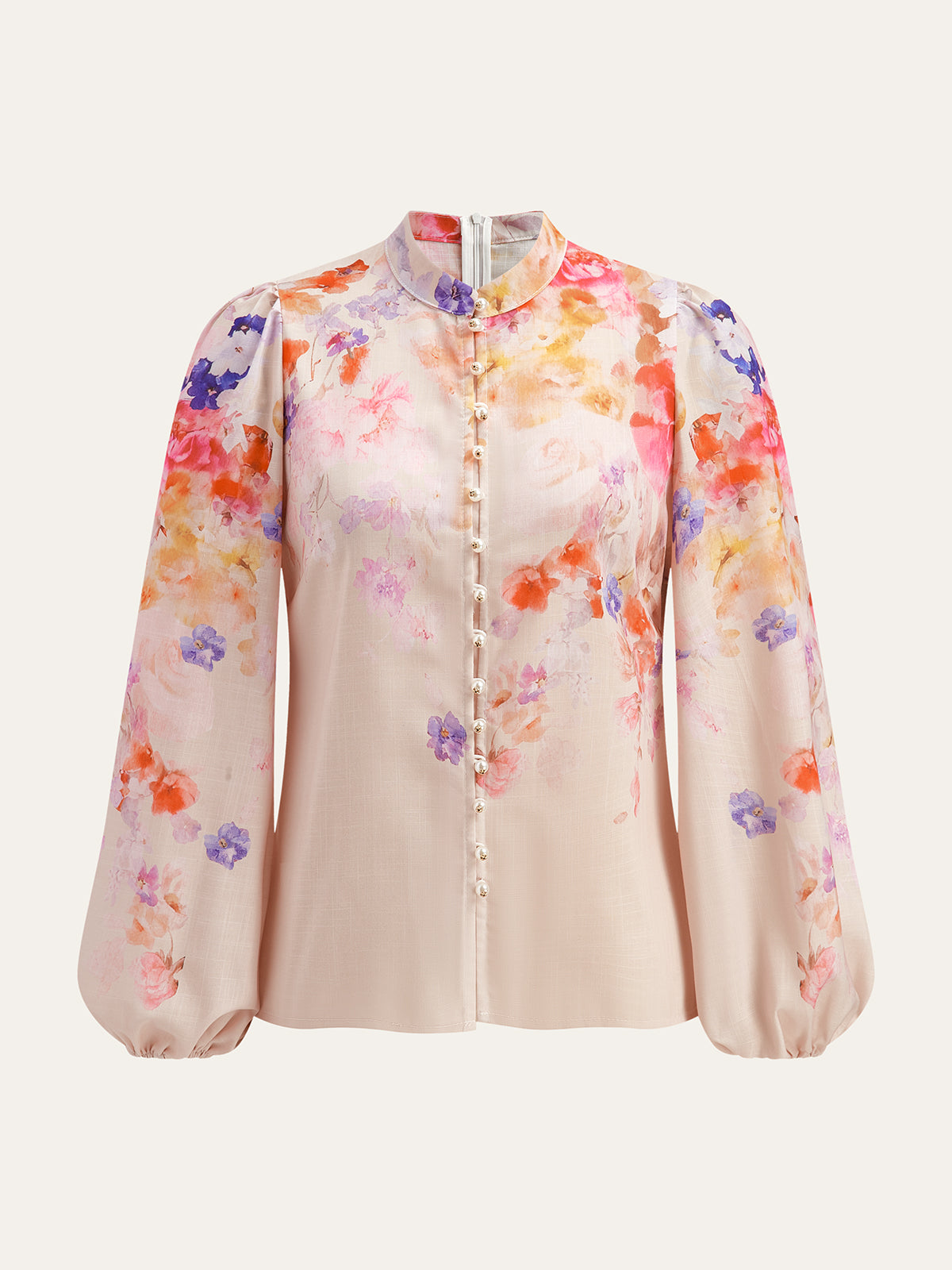 Sulu Boya Çiçek Desenli Kuşaklı Şort Takımı