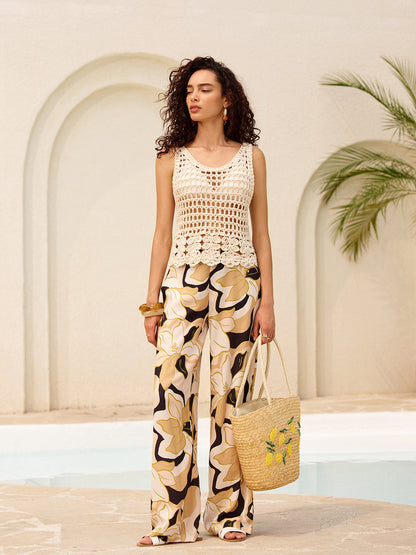 Şeffaf Örgü Triko Atlet