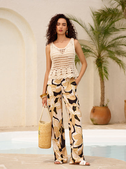 Şeffaf Örgü Triko Atlet