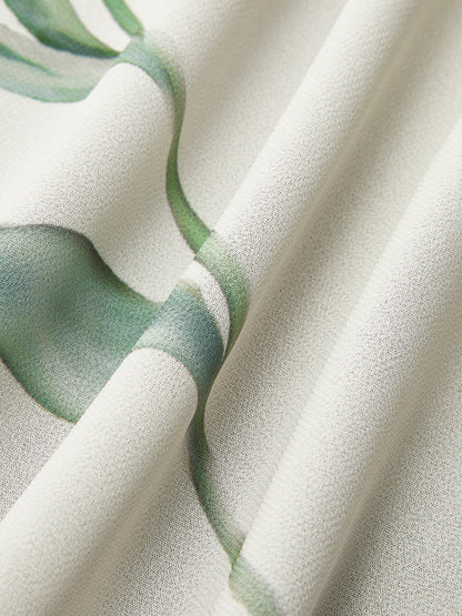 Çiçek Desenli Yandan Bağlamalı Askılı Elbise