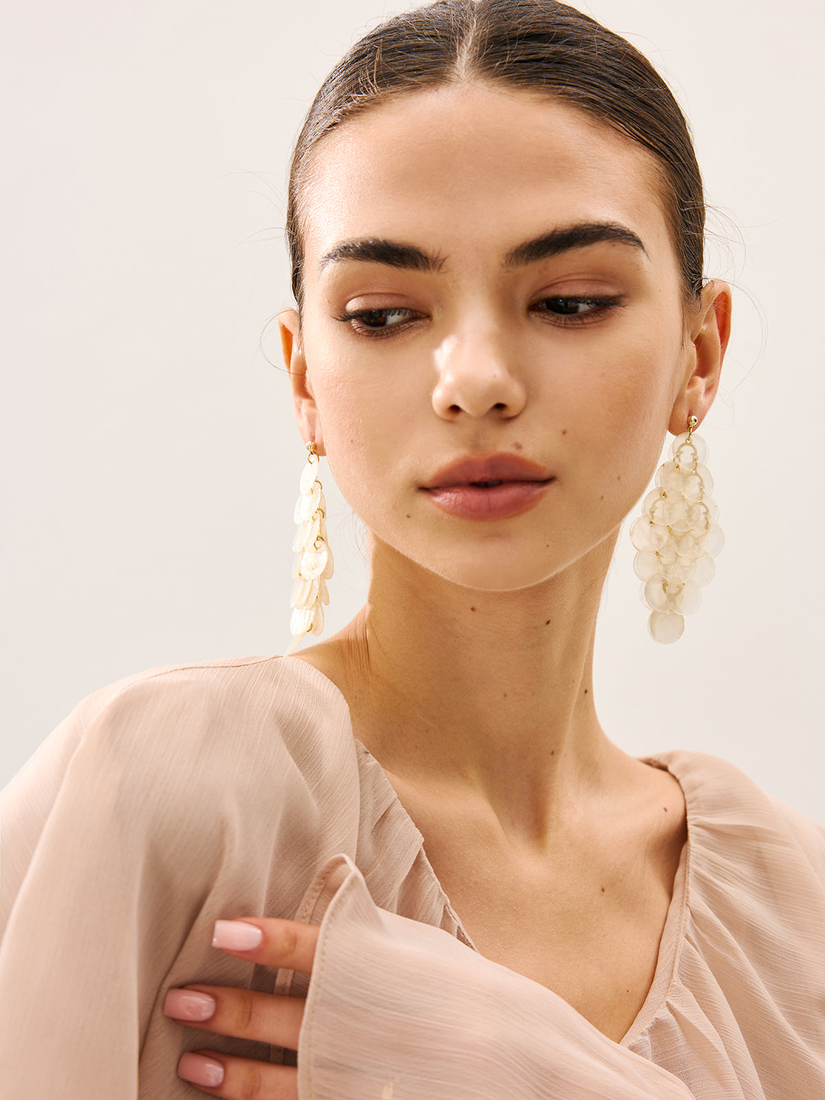 Deniz Kabuğu Şamdan (Sarkıt) Küpeler