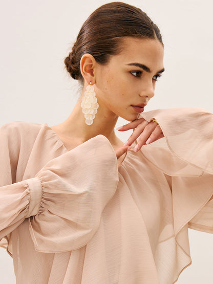 Deniz Kabuğu Şamdan (Sarkıt) Küpeler