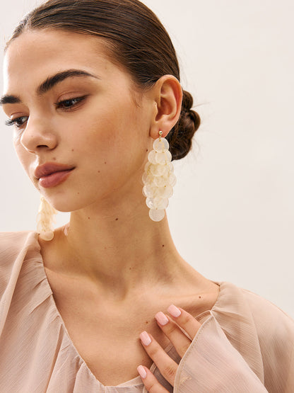 Deniz Kabuğu Şamdan (Sarkıt) Küpeler