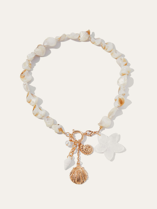 Altın Kabuk Boncuk Kolye Ucu