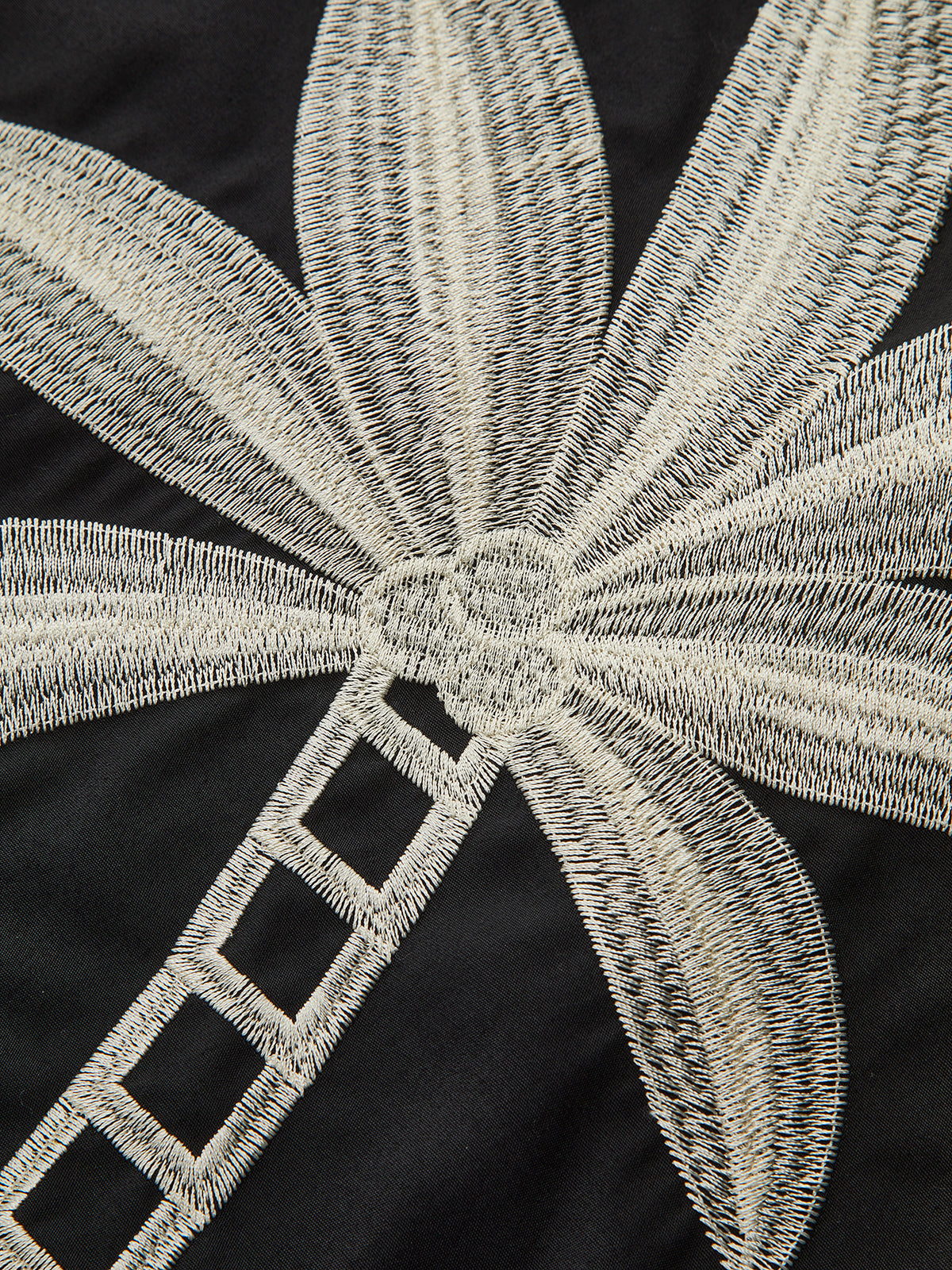 Nakış Detaylı Yüksek Bel Geniş Paça Pantolon