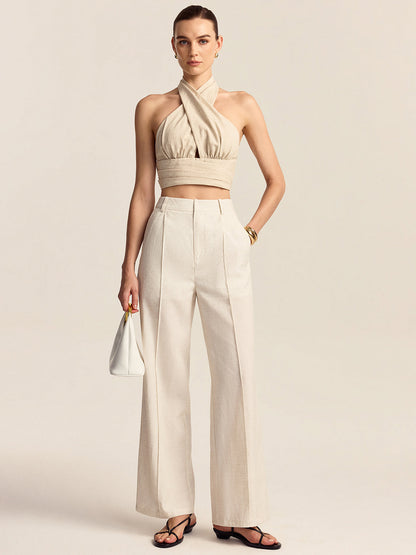 Tencel-Keten Karışımlı Pantolon