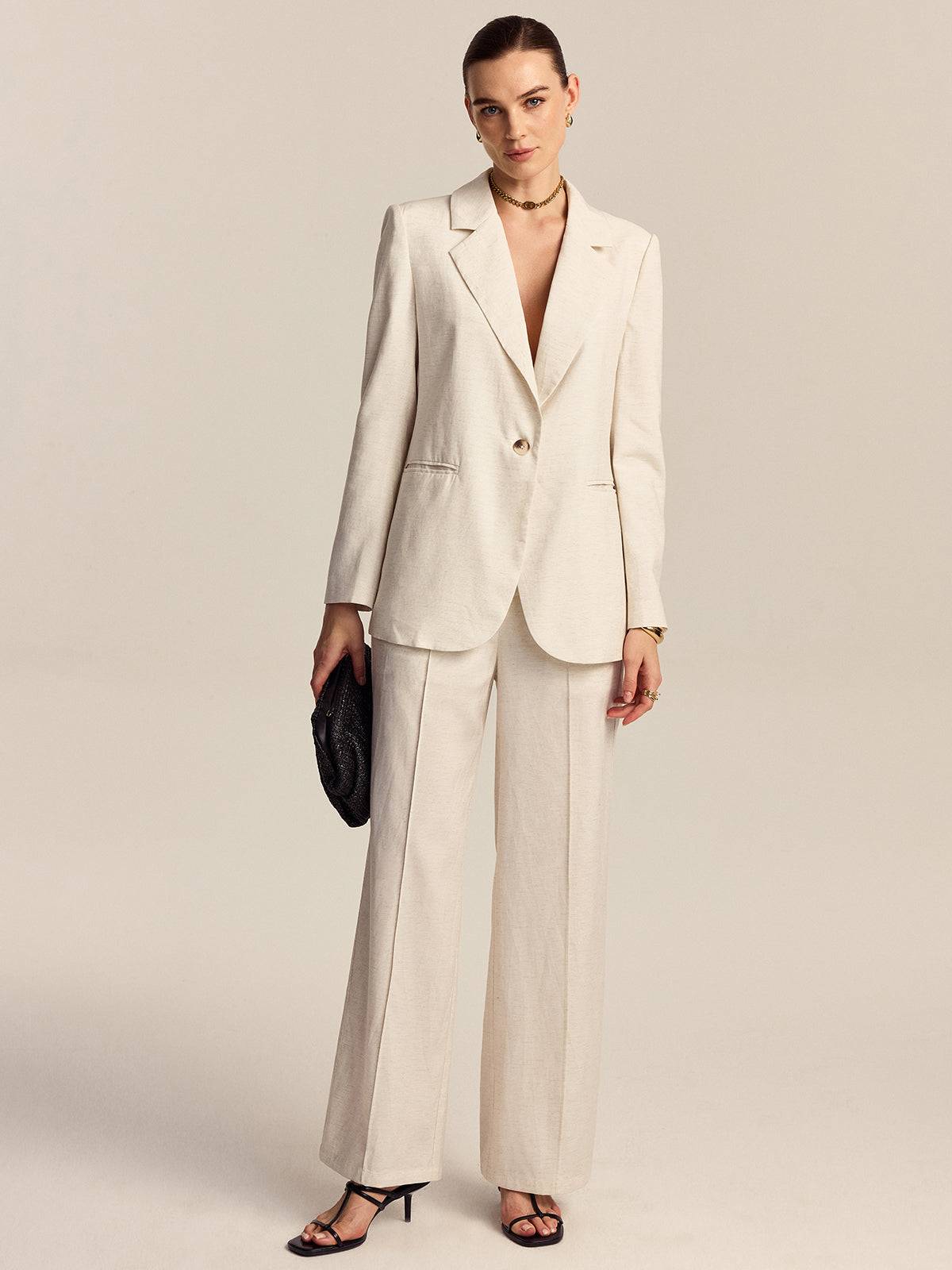 Tencel-Keten Karışımlı Pantolon