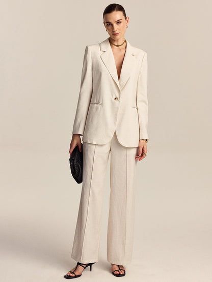 Tencel-Keten Karışımlı Pantolon