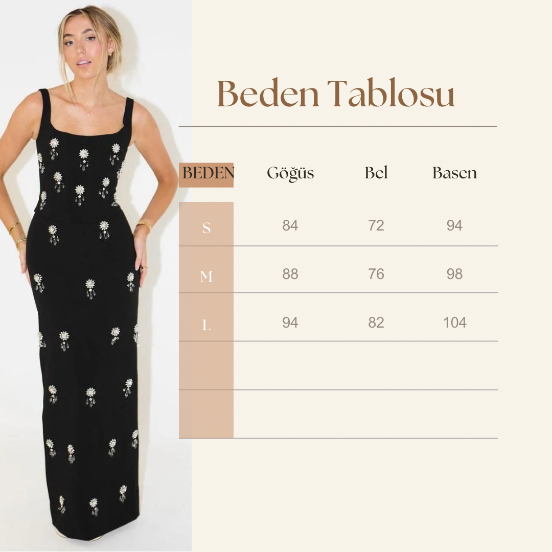 Ultımate Muse Kristal Maxi Etekli Takım