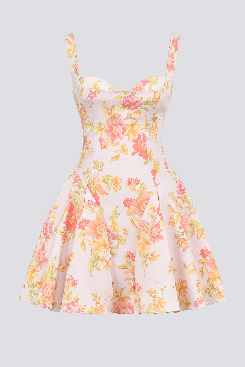 Cynthia Desenli Mini Elbise