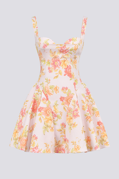 Cynthia Desenli Mini Elbise