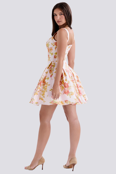 Cynthia Desenli Mini Elbise