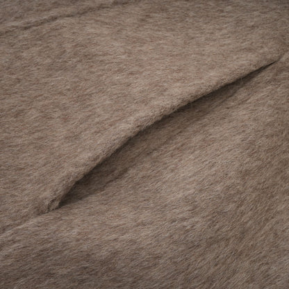 Chloris Yün ve Kürk Detaylı Kemerli Pelerin Ceket