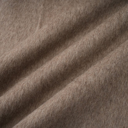 Chloris Yün ve Kürk Detaylı Kemerli Pelerin Ceket