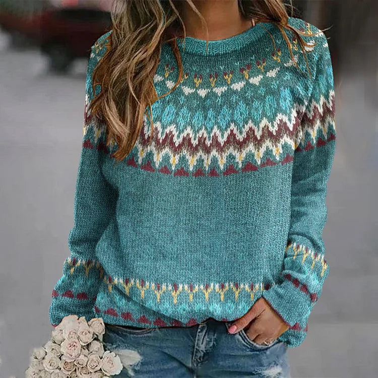 Boho Wave Knit Kazak