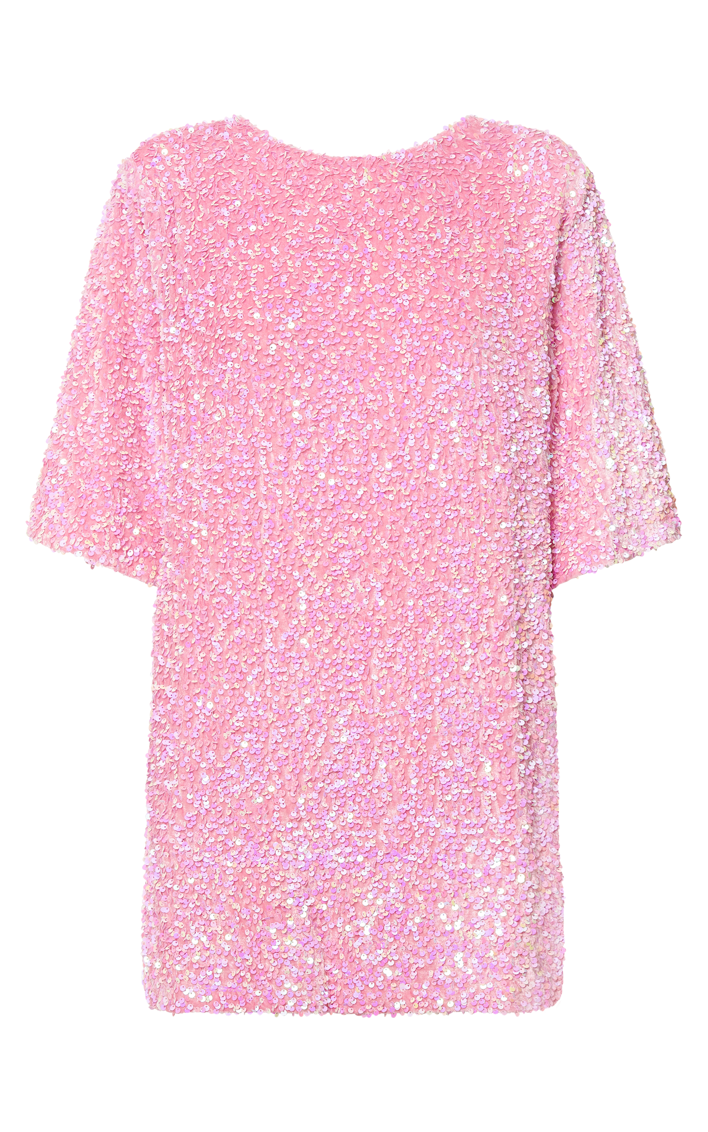 Alma Payet Detaylı Açık Sırt Mini Elbise