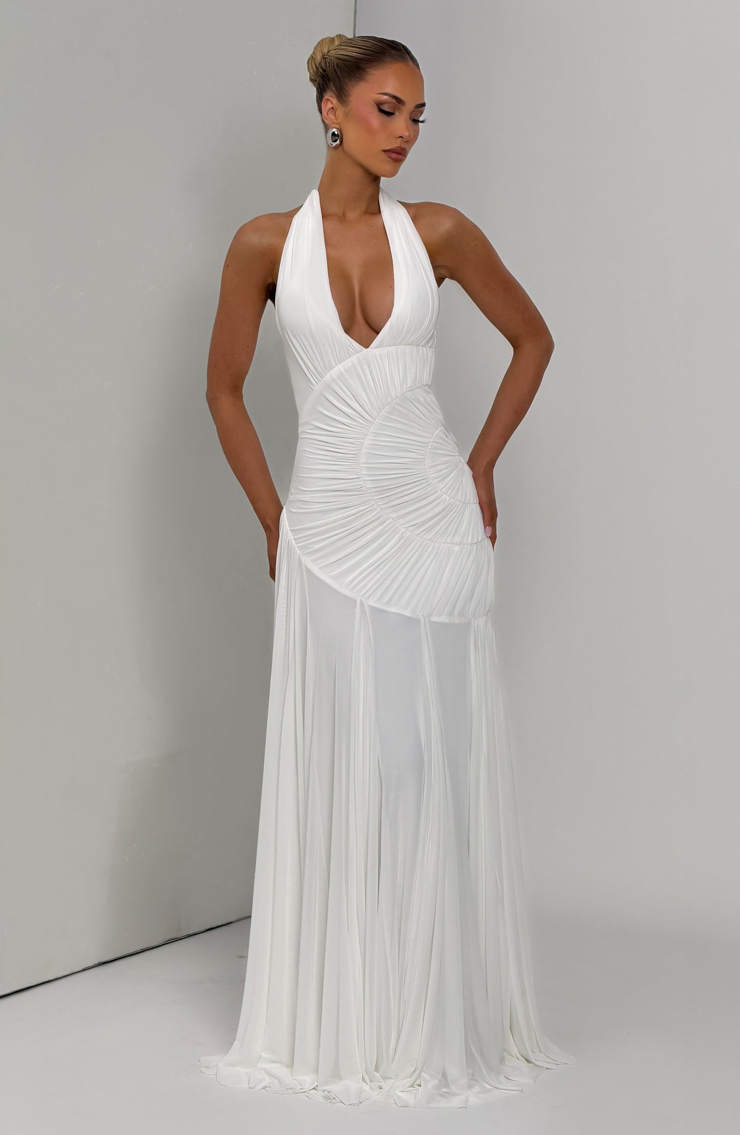 Selira Maxi Elbise – Fildişi