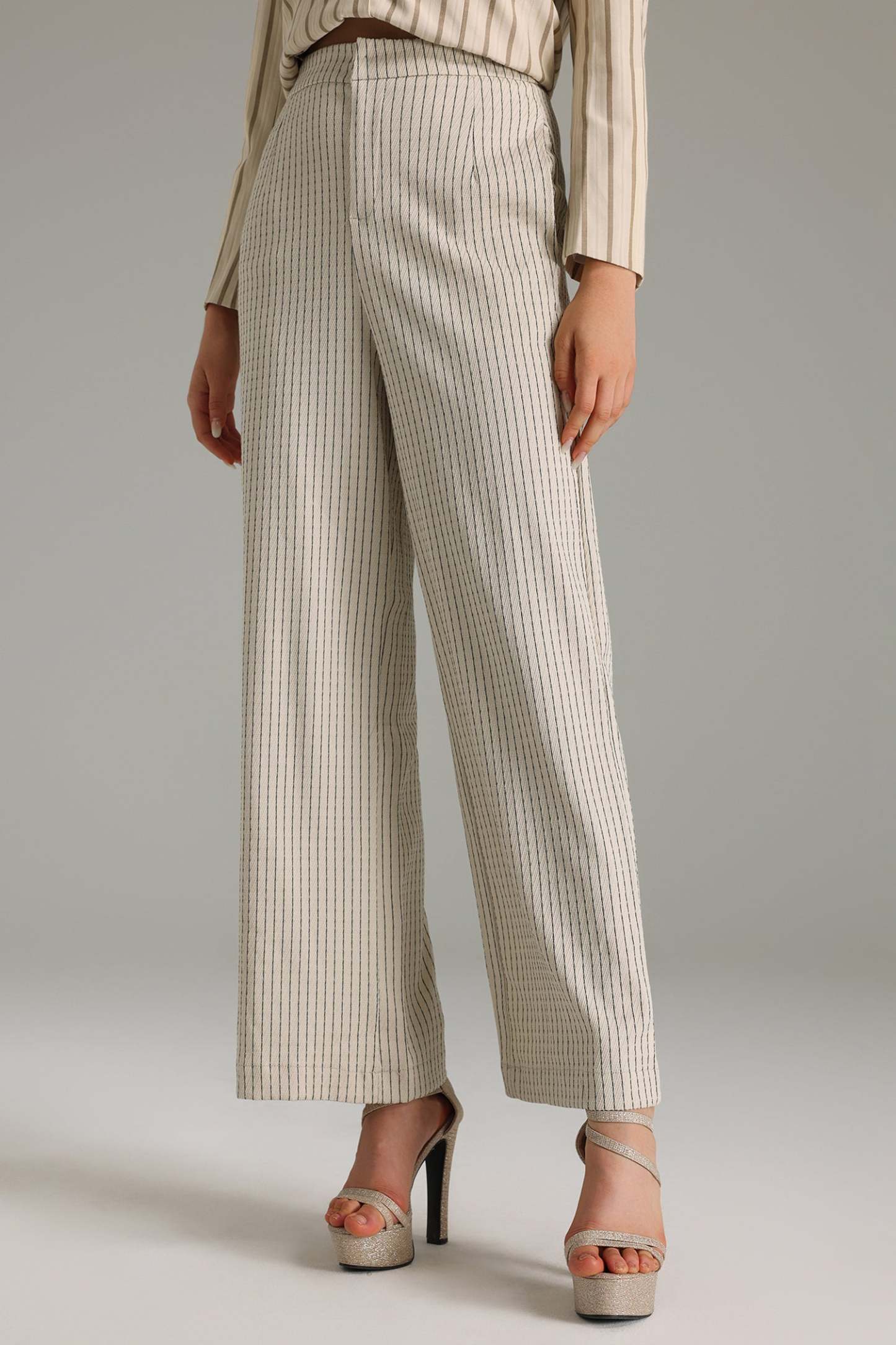Gisel Çizgili Takım Pantolon