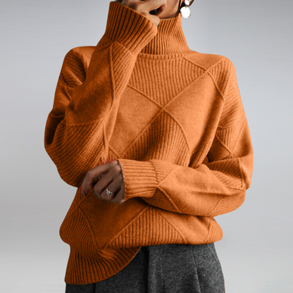 Luxe Ribbed Turtleneck Kazak