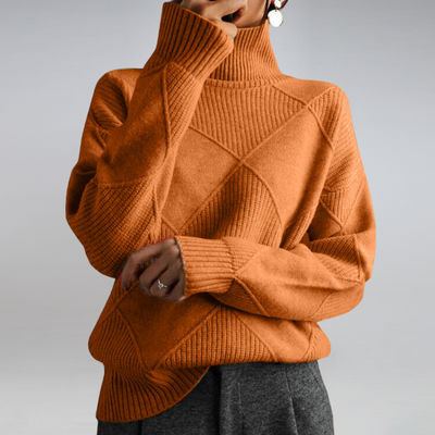 Luxe Ribbed Turtleneck Kazak