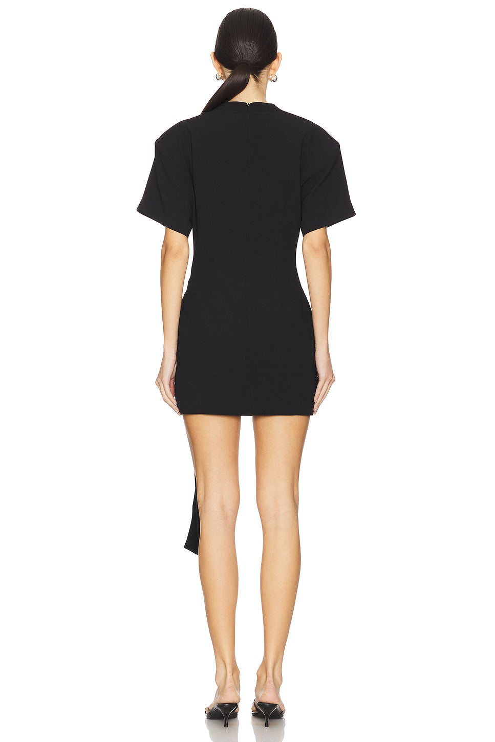 Seraphina Metal Aksesuarlı Drapeli Mini Elbise