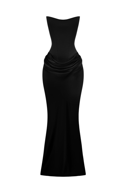 Marielle Maxi Elbise – Siyah