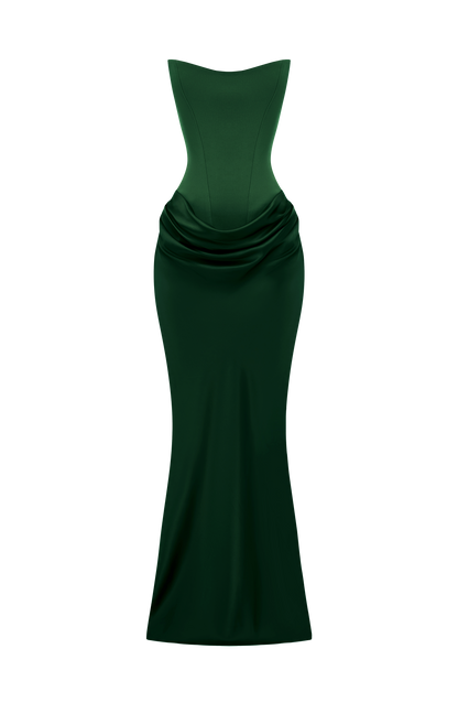 Marielle Maxi Elbise – Zümrüt Yeşili