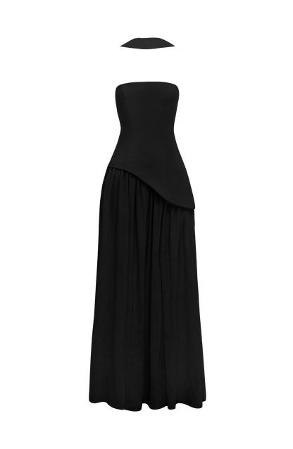 Maliyah Maxi Elbise – Siyah