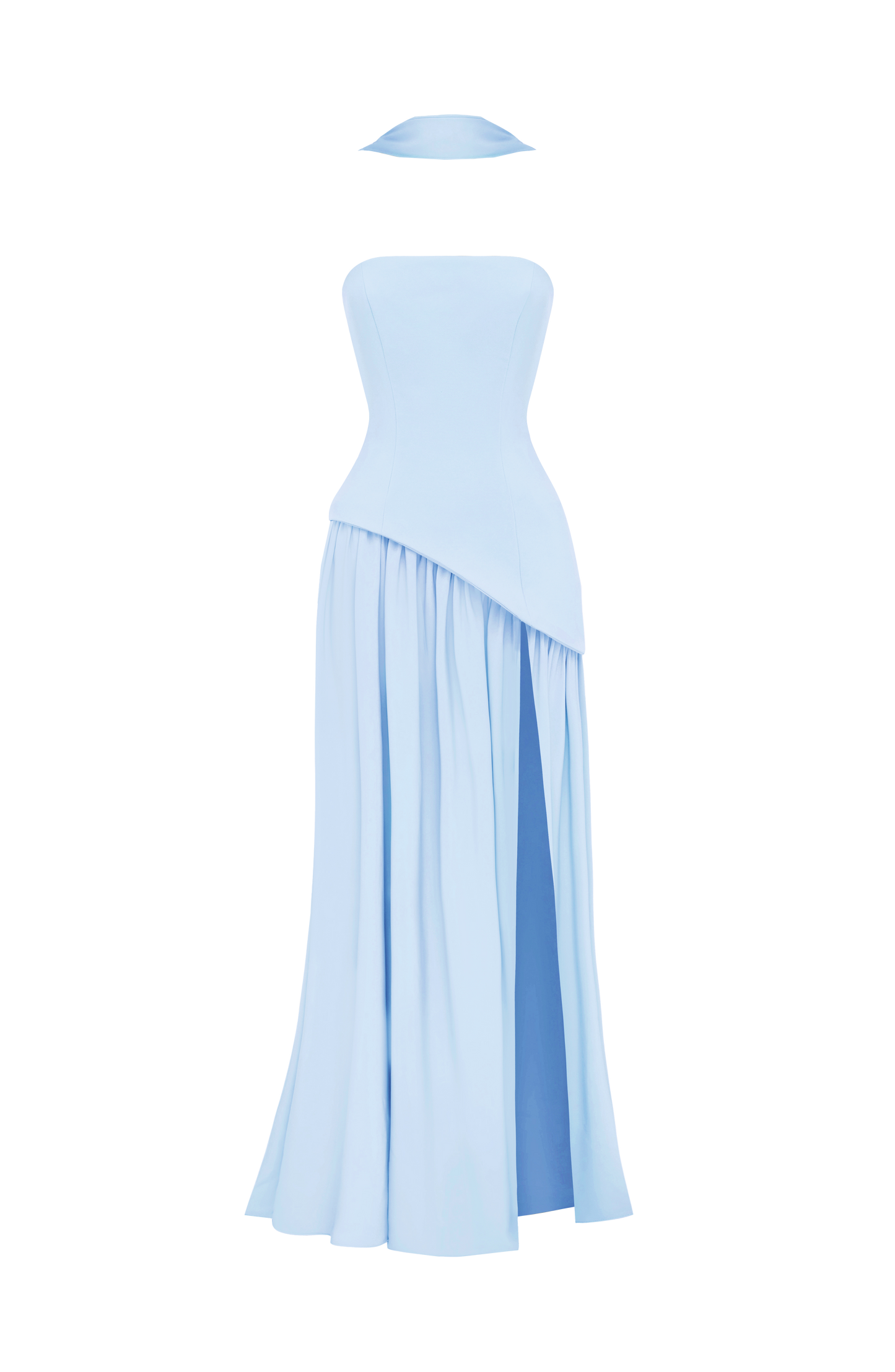 Maliyah Maxi Elbise – Bebek Mavisi