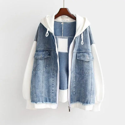 Corarity™ Dual-Tone Denim Ceket