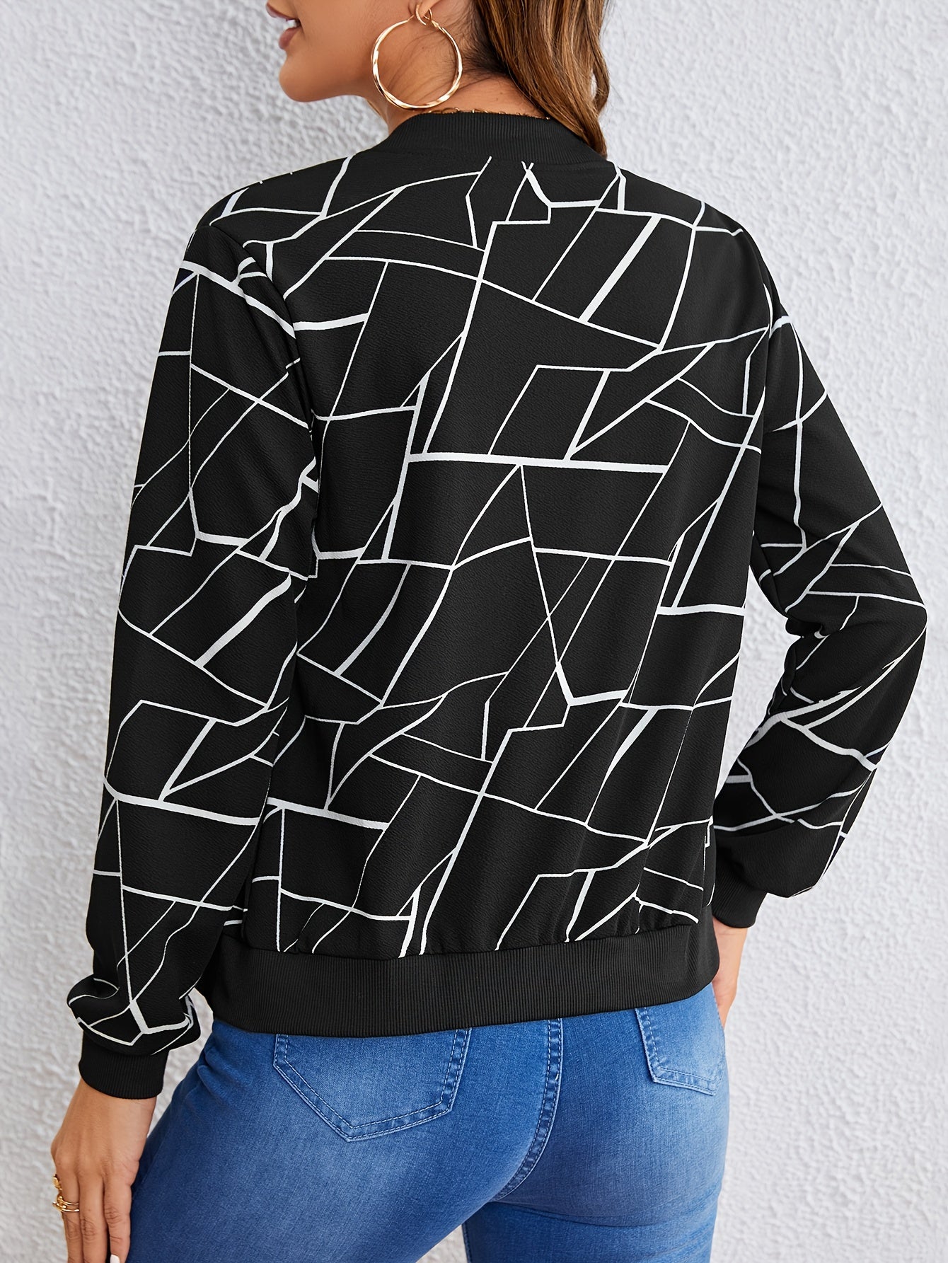 Corarity™ Artistic Pattern Zip-Up Ceket