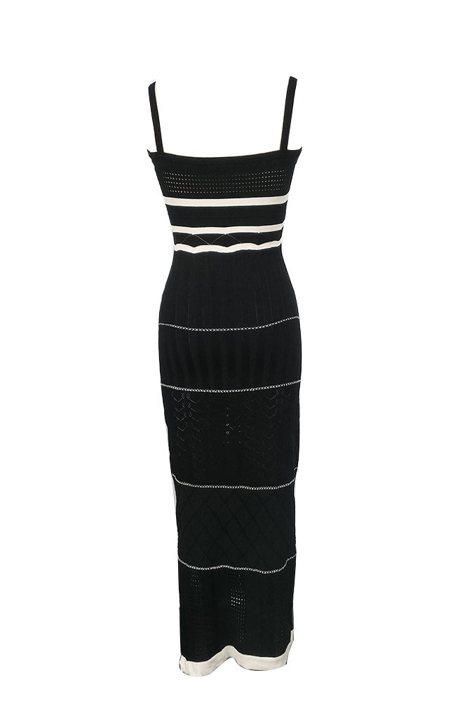 Esther Knit Yırtmaçlı Maxi Elbise