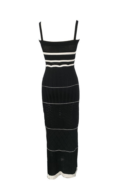 Esther Knit Yırtmaçlı Maxi Elbise