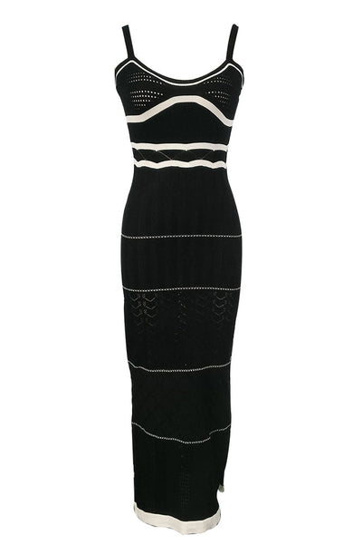 Esther Knit Yırtmaçlı Maxi Elbise