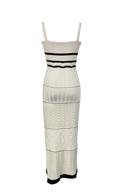 Esther Knit Yırtmaçlı Maxi Elbise