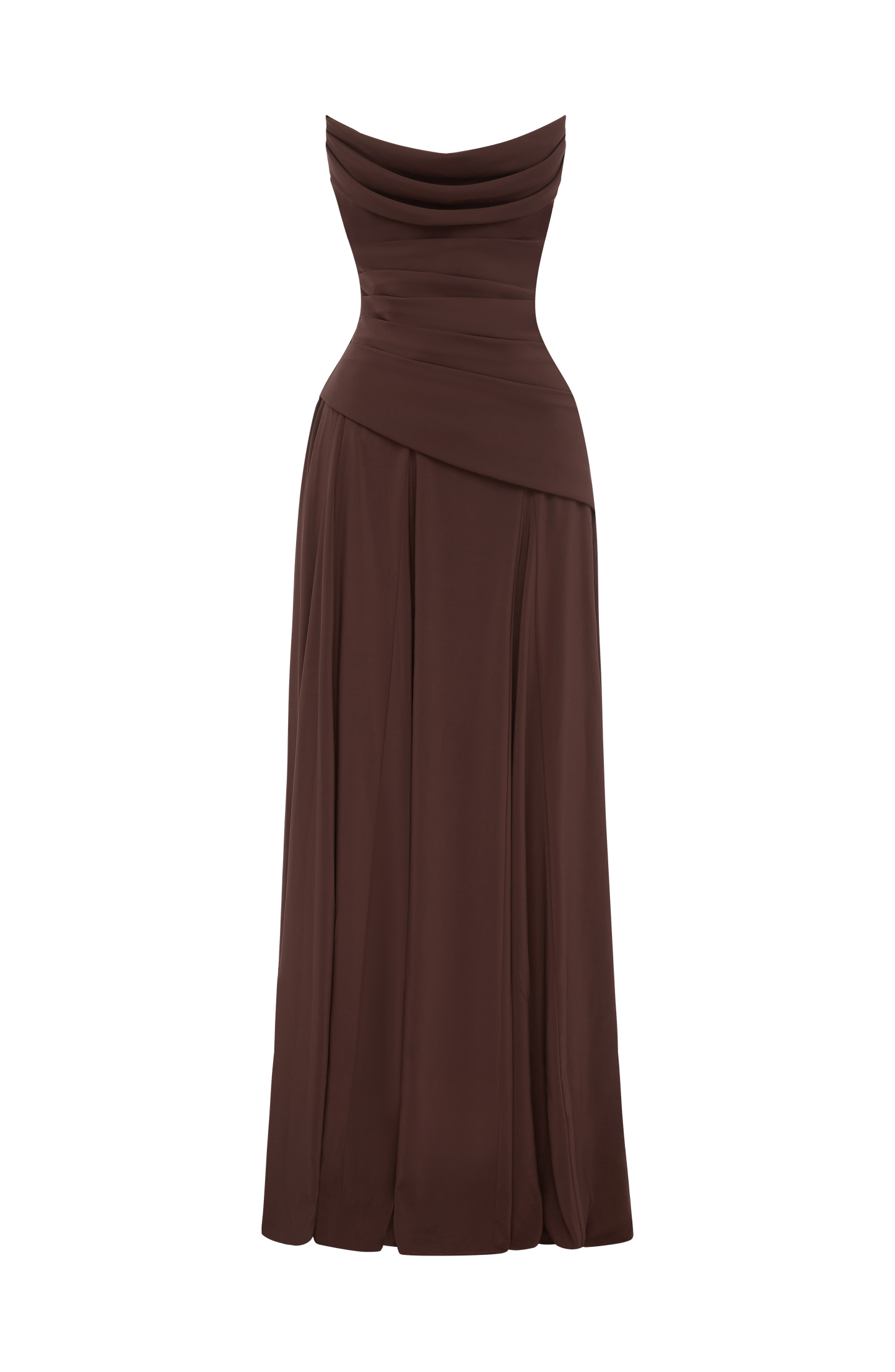 Patricia Maxi Elbise – Mürdüm Kahve