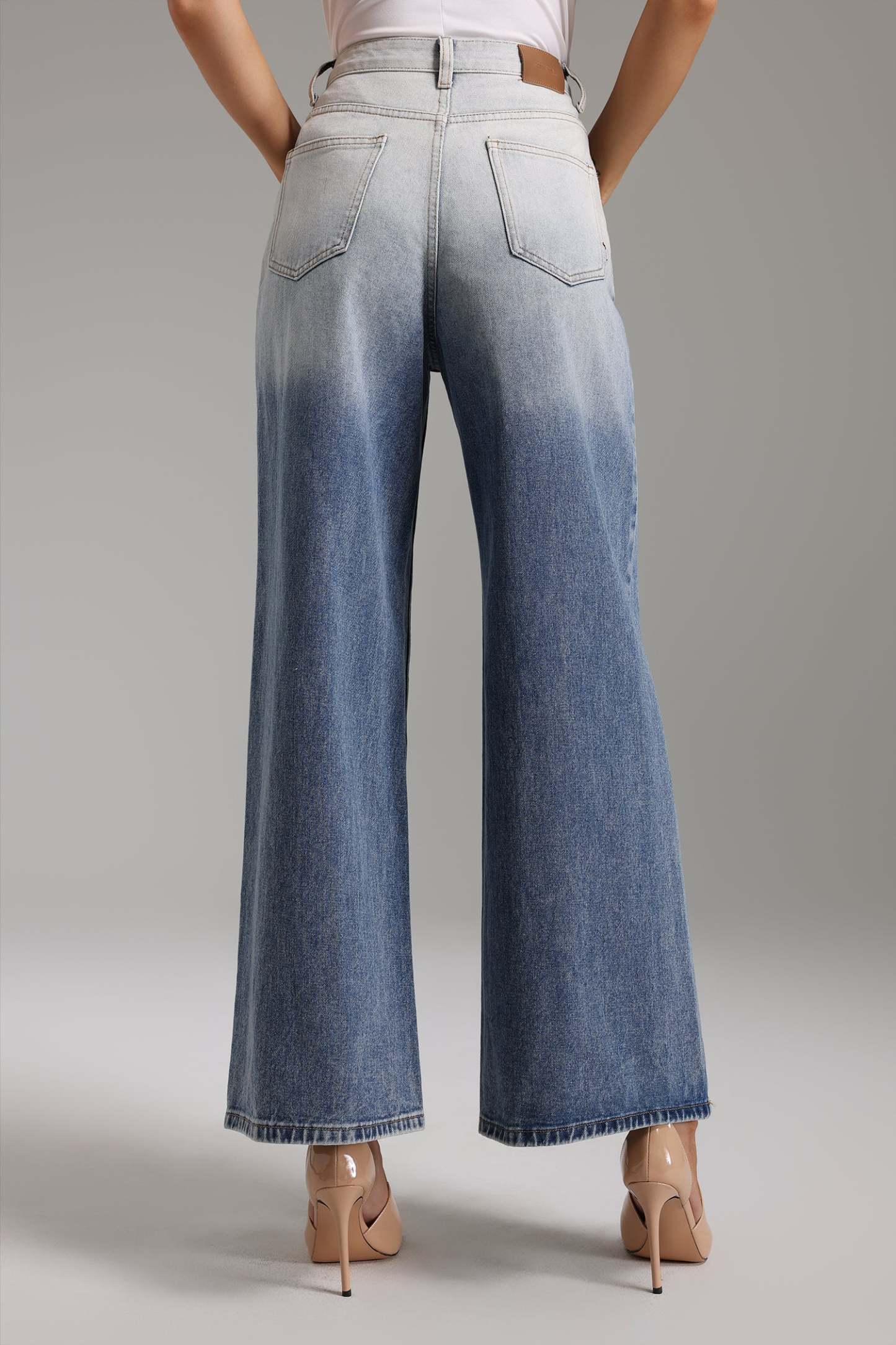 Pallas Gradyan Geniş Paça Kot Pantolon