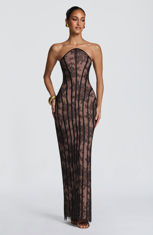 Tamara Maxi Elbise – Siyah